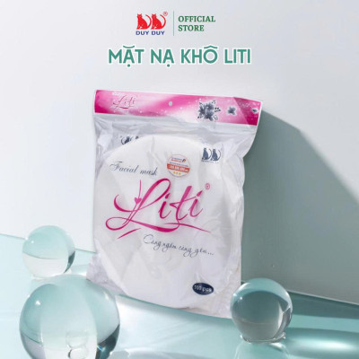 Combo 5 Gói  Mặt nạ khô Liti vải rayon mềm mịn 100 miếng (21x23cm) không hóa chất chuyên chăm sóc da mặt