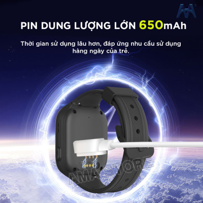 Đồng hồ Thông minh Trẻ em Gọi Video Chống nước Định vị Wifi Model AMA Watch D56 Hàng nhập khẩu