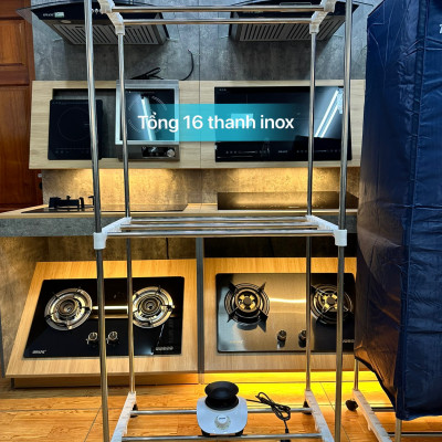 Máy Sấy - Tủ Sấy Quần Áo Khung Inox Owani TS-OW001 - Màu Ngẫu Nhiên - Hàng Chính Hãng