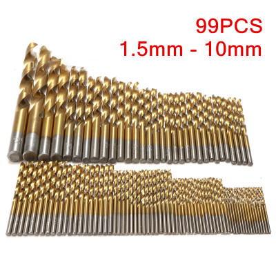 Bộ 99 mũi khoan thép phủ titan ABG cao cấp đường kính 1.5 – 10mm dùng được tất cả mẫu máy khoan cầm tay thông dụng