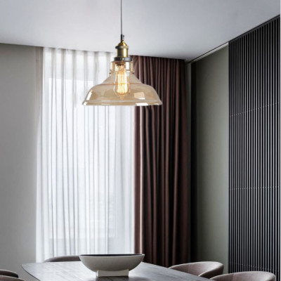 Đèn thả BITON chao thủy tinh cao cấp trang trí nội thất hiện đại kèm bóng led ST64 [ẢNH THẬT 100%]