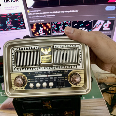Đài Radio NNS-8091BT có bluetooth FM-AM/FM/SW Jaban-cổ điển sang trọng-Hàng Chính Hãng