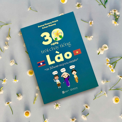 COMBO 2 cuốn: Từ vựng và mẫu câu thực chiến song ngữ Việt - Lào + 30 ngày trôi chảy tiếng Lào 