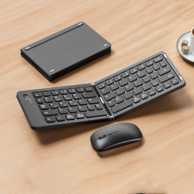 Bàn phím Bluetooth rời gấp gọn dành cho Windows, Mac, iOS và Android kết nối điện thoại, laptop, máy tính bảng - Hàng chính hãng