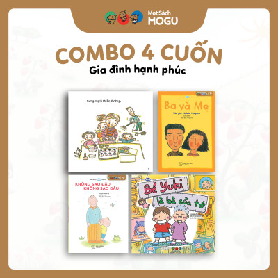 Truyện Ehon bé 3-4-5 - Bộ 4 cuốn Gia đình hạnh phúc