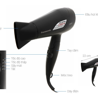 Máy sấy tóc Panasonic EH-ND65-K645 - Hàng Chính Hãng