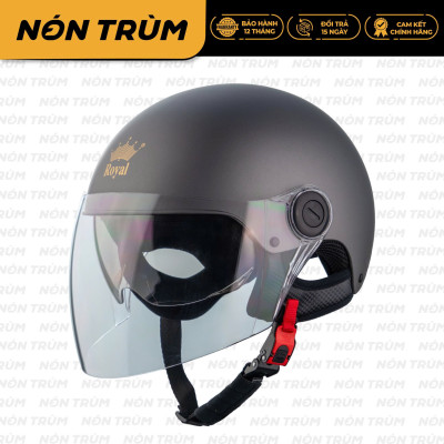 Mũ bảo hiểm xe máy 1/2 Royal M163K phiên bản nâng cấp 2 kính