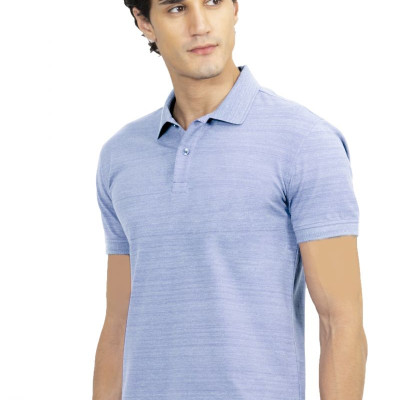 Áo thun Polo melange dệt chìm xương cá không túi bích Melange NATMMDMCSR210111N