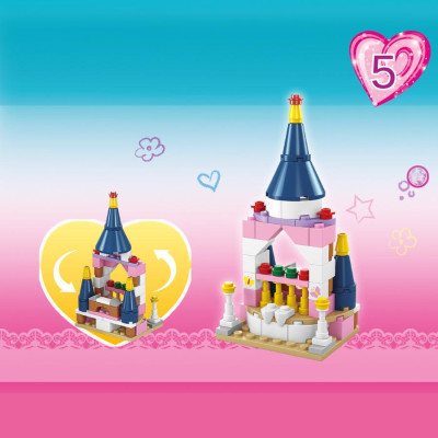 Bộ 6 Đồ Chơi Lắp Ráp Lâu Đài Cổ Tích 6 Trong 1 - Fairy Tale Castle - Toys&Joys 8776 (447 Mảnh Ghép)