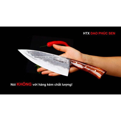 Dao Phúc Sen Dao Đầu Bếp Lọc Thái Cán Cẩm DBC
