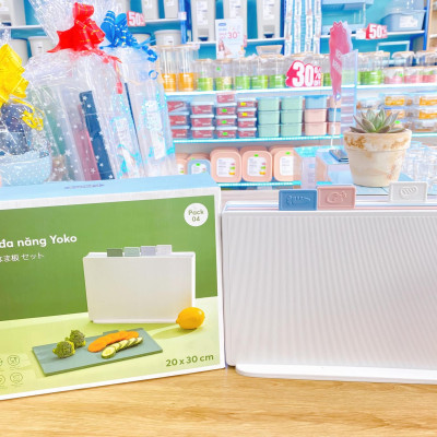 Bộ thớt đa năng Yoko - Chính hãng inochi - Có hộp bảo vệ, Ag+ kháng khuẩn