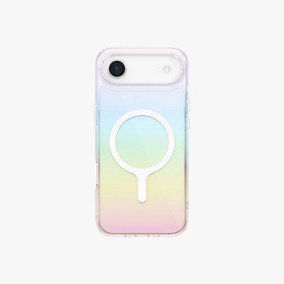 Ốp lưng Cho iPhone 17 Series UNIQ Iridescia Hiệu Ứng Holographic Chuyển Sắc Cầu Vồng Sạc Không Dây MagClick Hàng Chính Hãng