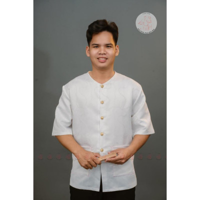 [Đặt May] Áo lẻ bà ba nam gấm chun vân xích cao cấp, may riêng theo yêu cầu