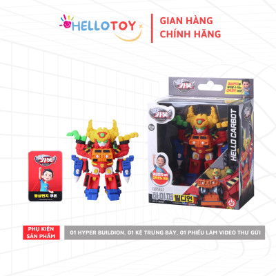 Đồ chơi Robot Little Hyper Buildion - Hello Carbot HC-F-004SD Nhựa PVC 120*72*130mm cho trẻ em trên 37 tháng - Hello Toy