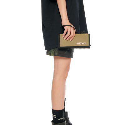 Ví Dài 5THEWAY Xanh Rêu aka 5THEWAY /solid/ LONG WALLET in OLIVE