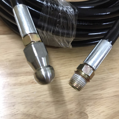 Dây thông tắc cống bằng máy rửa xe cao áp gia đình 15m