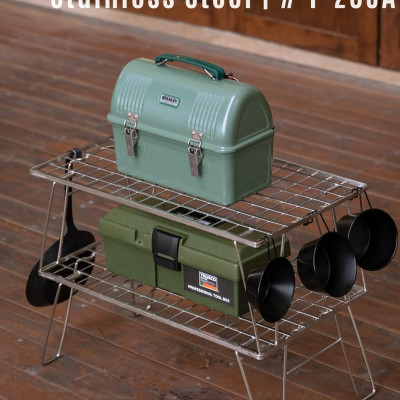 Kệ inox để đồ đa năng Campingmoon T-235A-1T (Kệ đơn) T235A T 235A 1T