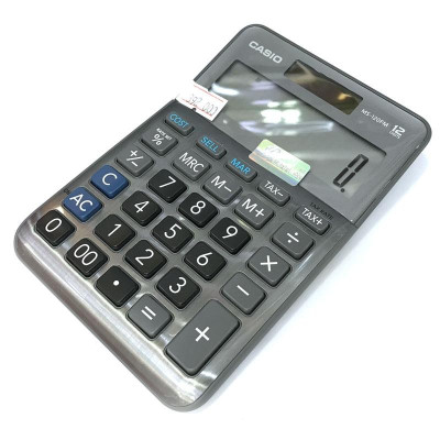 Máy Tính Văn Phòng Casio MS - 120FM - Màu Xám - Kèm Quà Chất