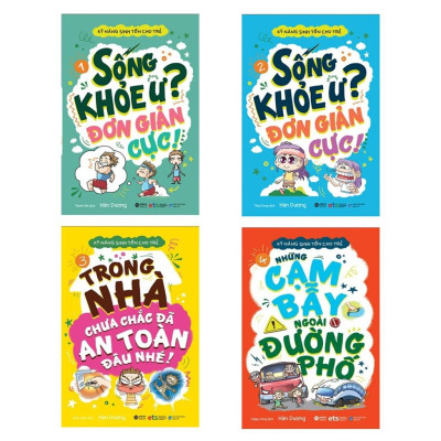Bộ 4 cuốn Kỹ Năng Sinh Tồn Cho Trẻ - Bản Quyền