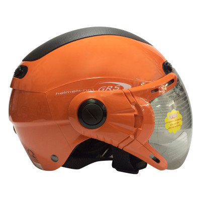 Mũ Bảo Hiểm GRS A102K - Cam Line Đen