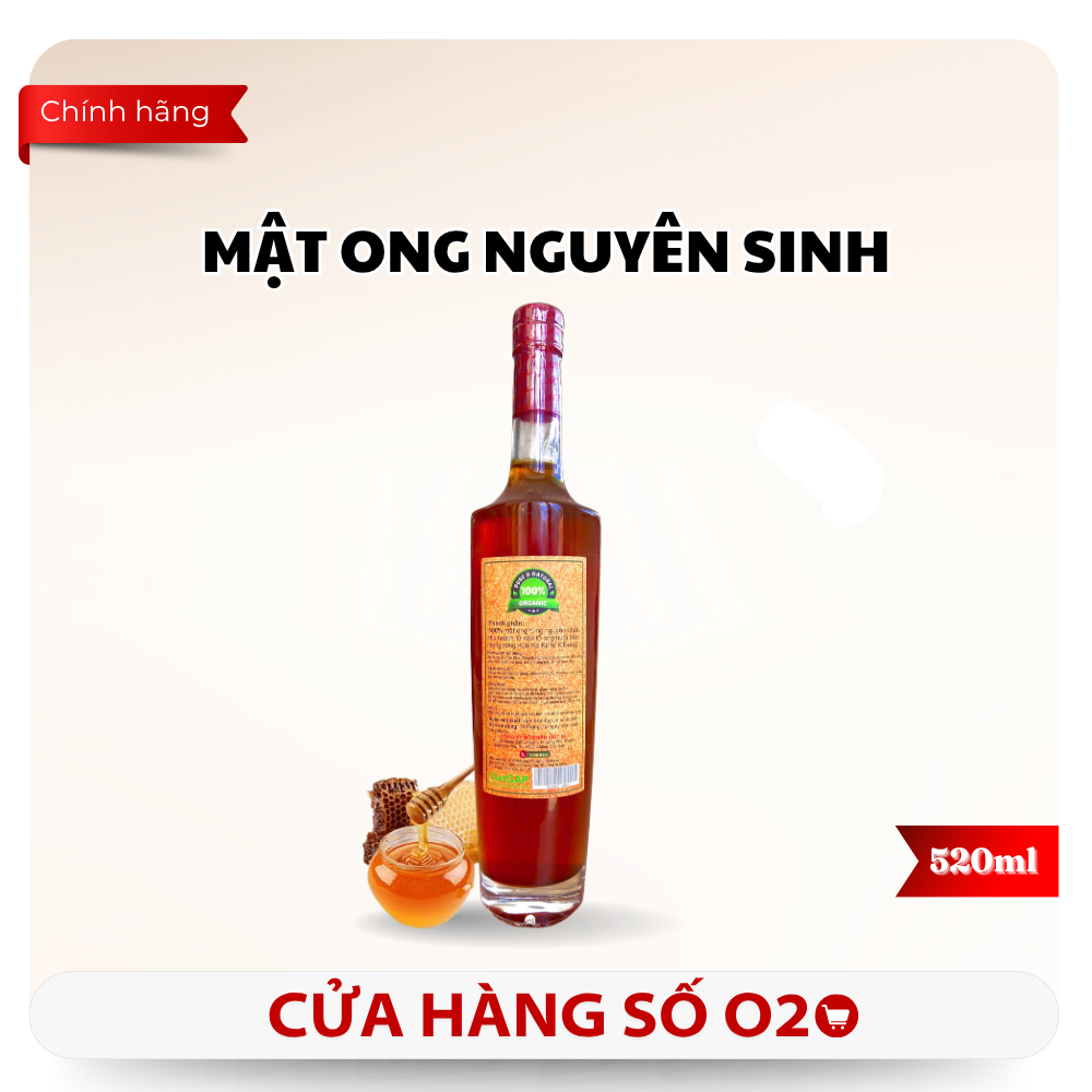 Mật Ong Rừng Nguyên Sinh Chai 520ml
