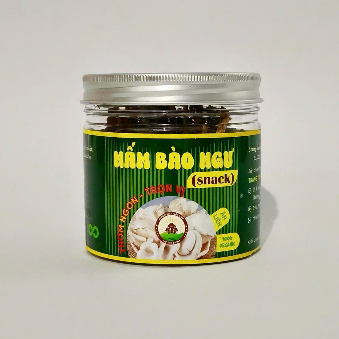 Snack Nấm Bào Ngư Hiền Nương Farm 50gr - Đặc Sản Bảy Núi An Giang