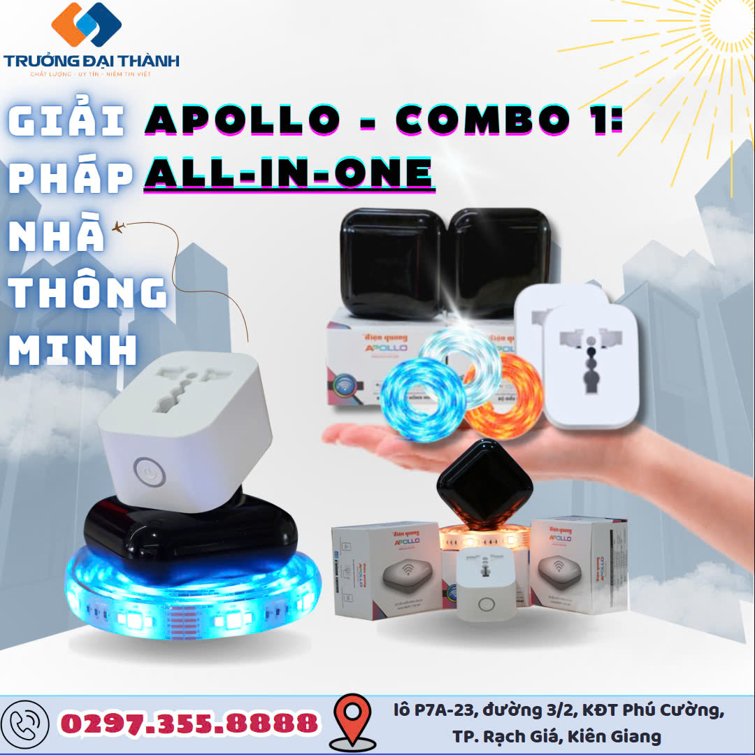 Giải pháp nhà thông minh Apollo - Combo 1: All-in-one