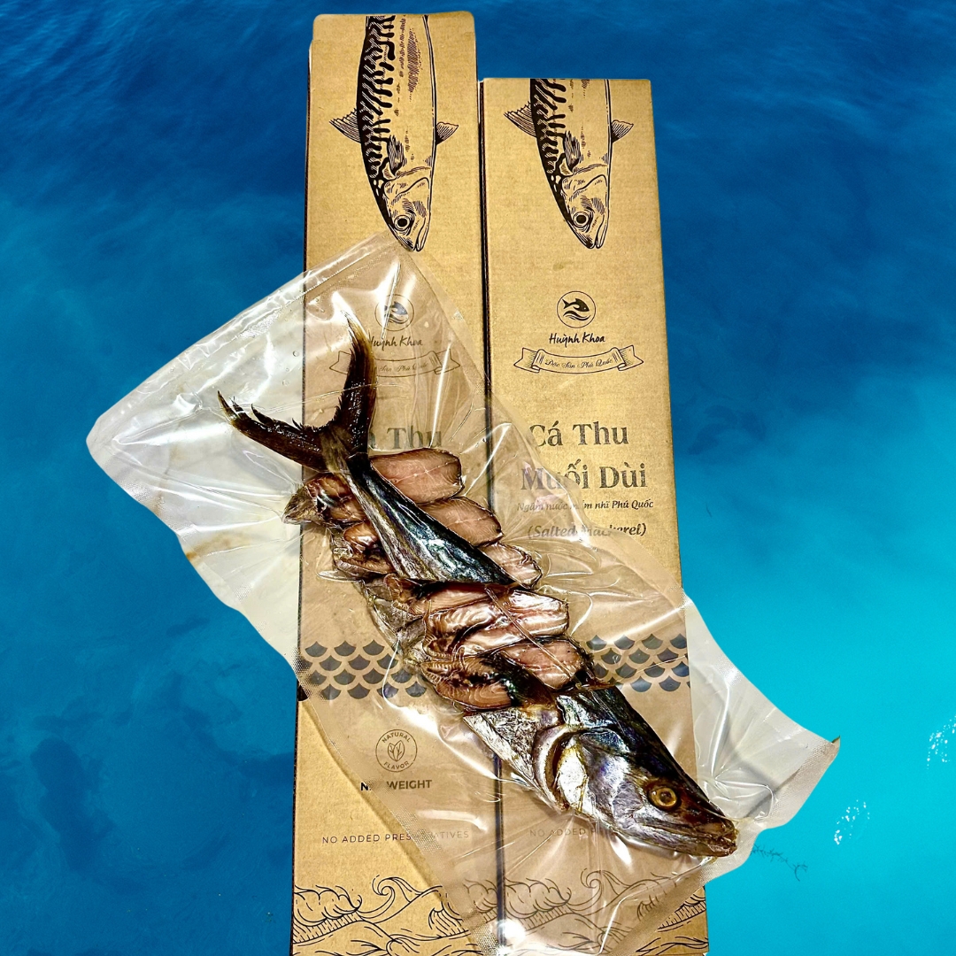 Cá Thu Muối Dùi Huỳnh Khoa Nguyên Con 1Kg - Đặc Sản Phú Quốc