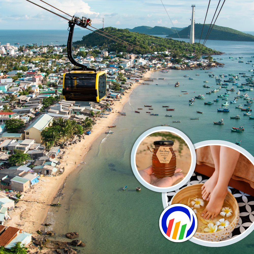 Khám Phá 4 Đảo + Cáp Treo Hòn Thơm + Massage Chân 30 Phút + Hủ Mật Ong Nguyên Chất Phú Quốc