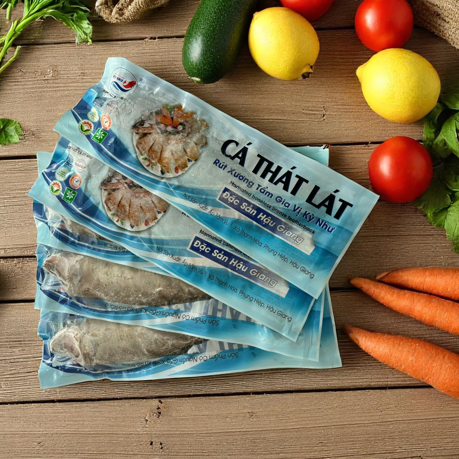 Cá Thát Lát Rút Xương Tẩm Gia Vị Kỳ Như, Túi 300g. Đặc sản Hậu Giang