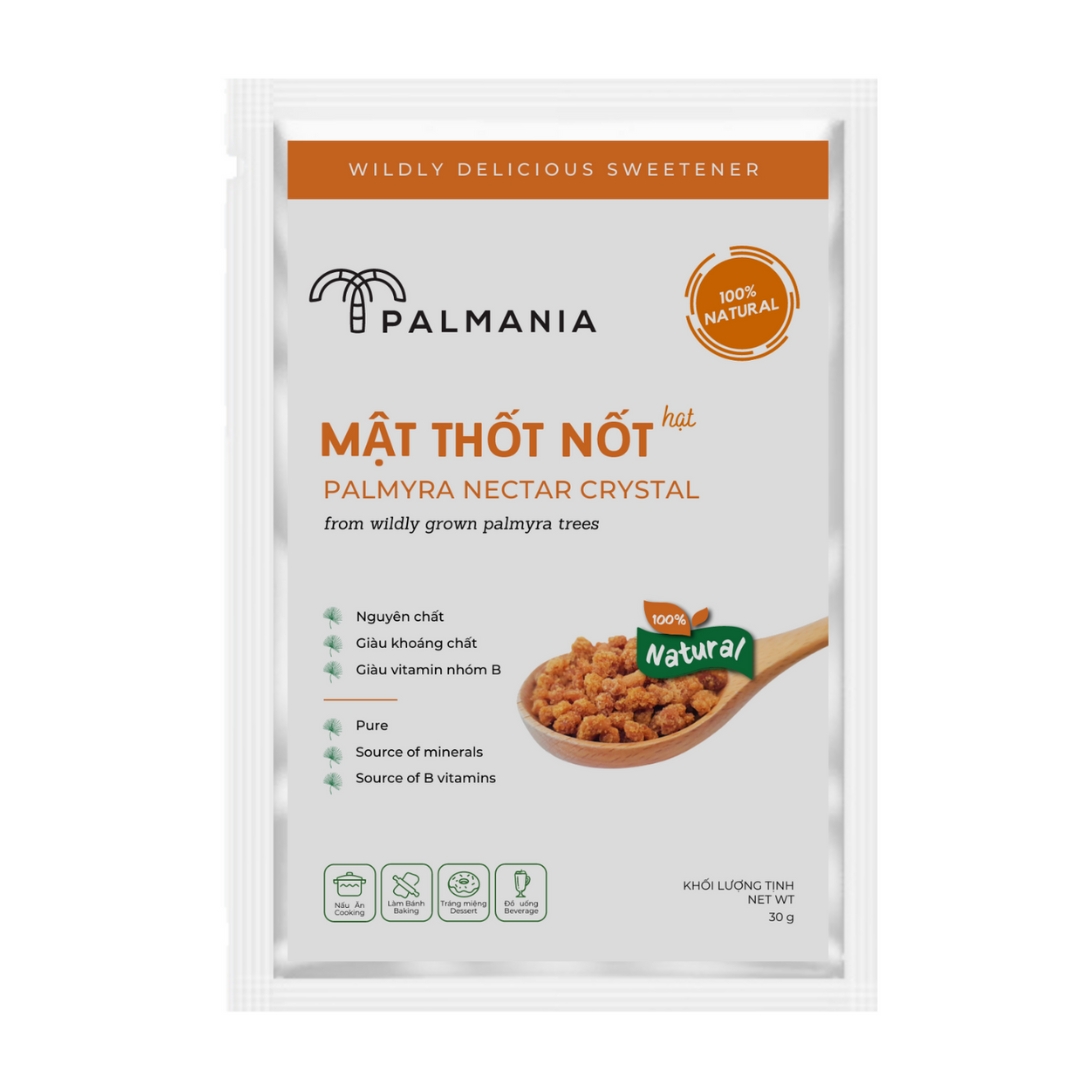 Mật Thốt Nốt Hạt Palmania 30g - Đặc Sản An Giang
