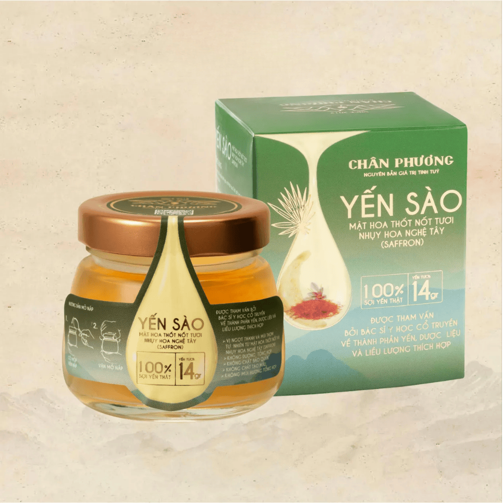 Yến Chưng Mật Hoa Thốt Nốt Tươi Nhụy Hoa Nghệ Tây