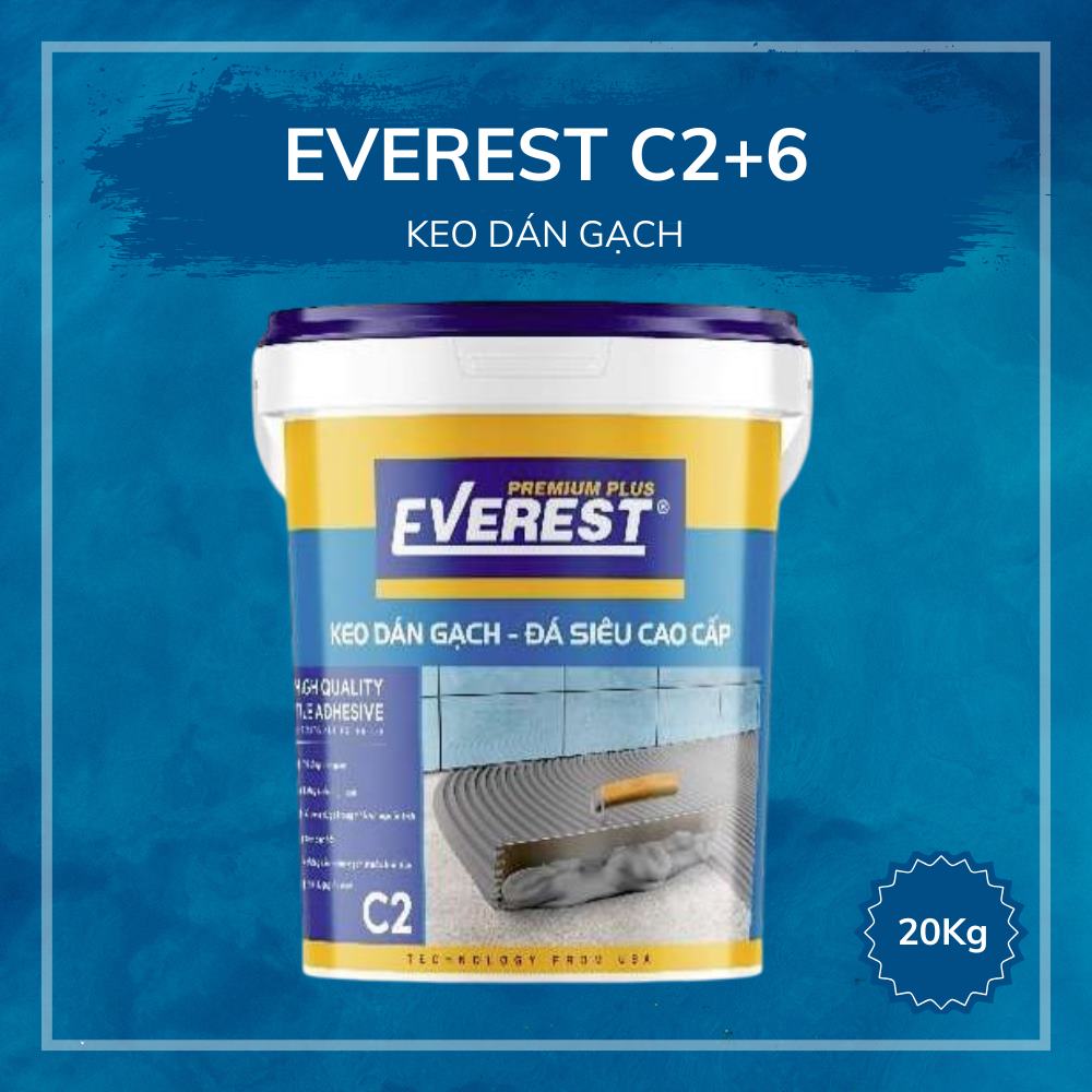 Keo Dán Gạch EVEREST C2 + 6 (20Kg)