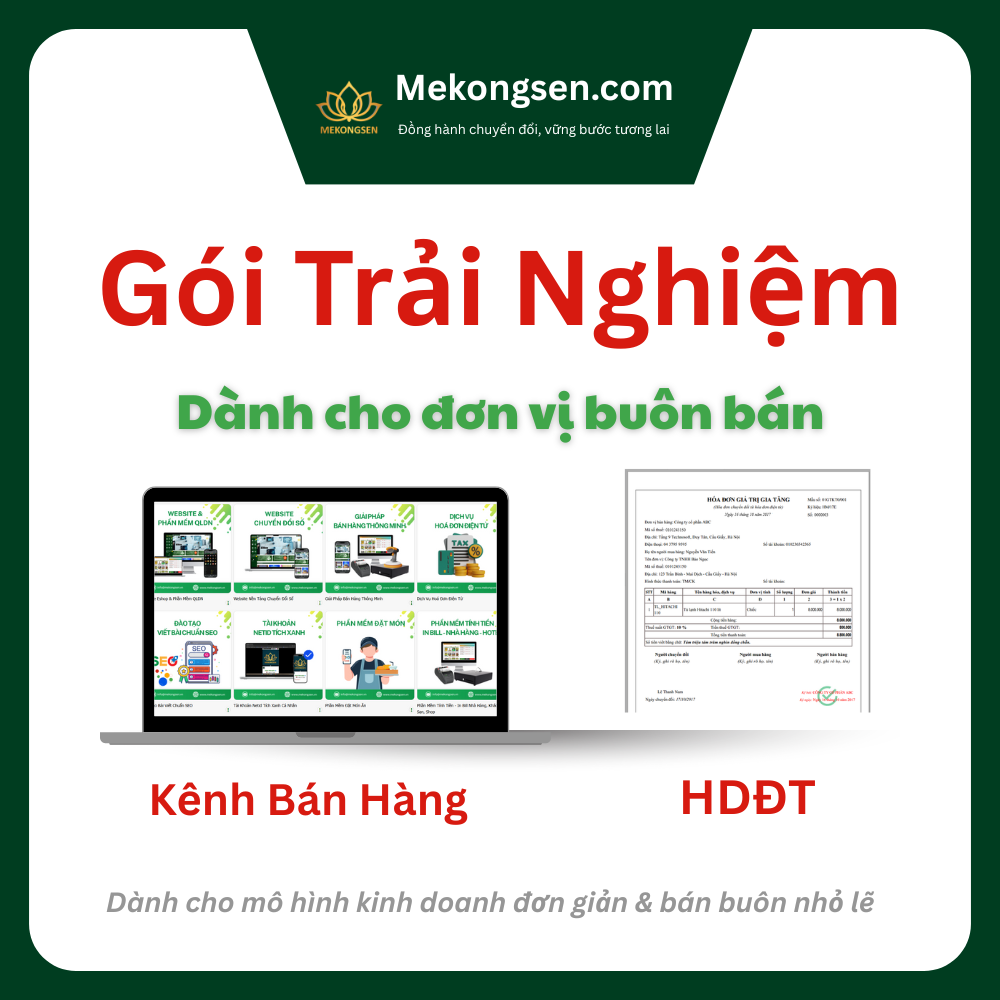 Gói Trải Nghiệm Dành Cho Đơn Vị Bán Buôn
