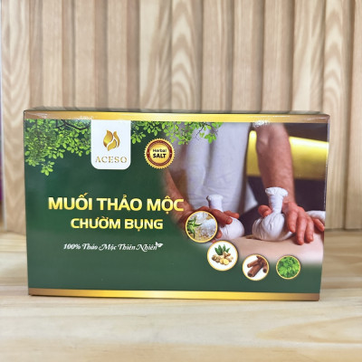 Muối Thảo Mộc Chườm Bụng Aceso - Hộp 1kg
