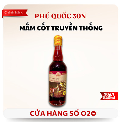 Nước Mắm Cốt Truyền Thống Phú Quốc 30N – Chai 520ml