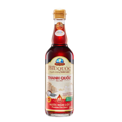 Nước Mắm Chỉ Dẫn Địa Lý Phú Quốc - Thanh Quốc 43N 520ml x 6 chai