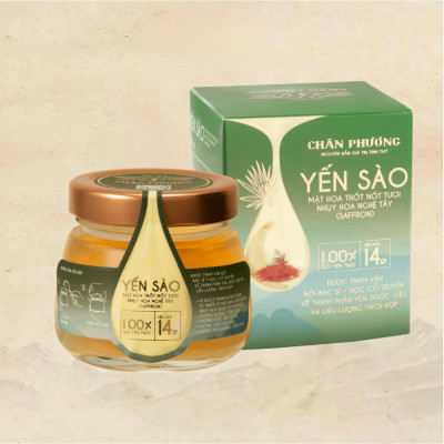 Yến Chưng Mật Hoa Thốt Nốt Tươi Nhụy Hoa Nghệ Tây