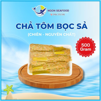 Chả Tôm Bọc Sả (Chiên) - Hút Chân Không - Khay 500gr