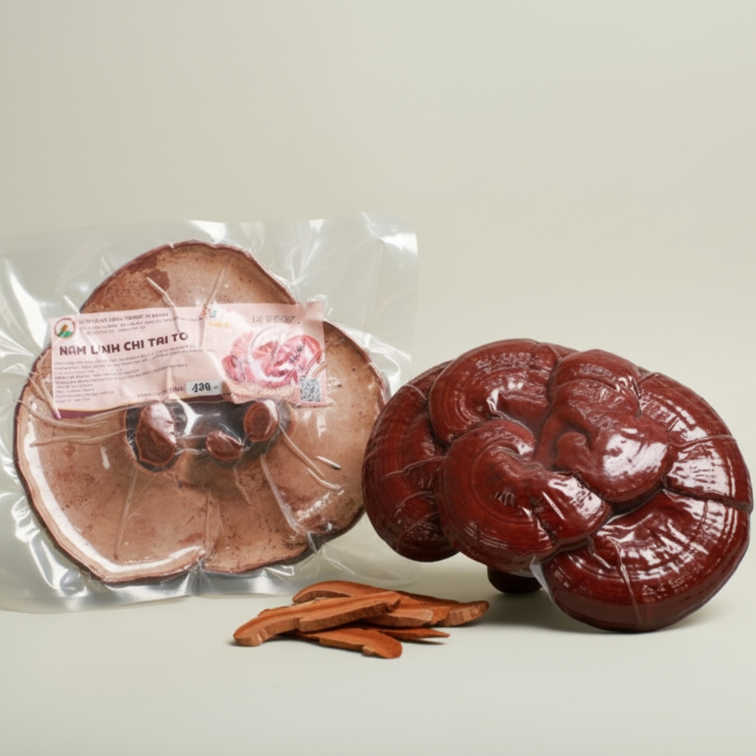 Nuong Farm Premium Organic Big Size Reishi Mushroom Whole Cap – 120g