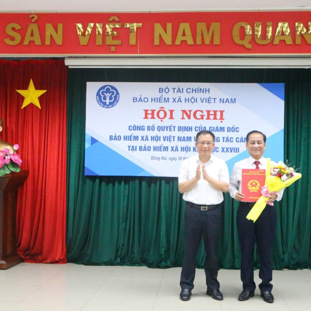 Ông Phạm Minh Thành được bổ nhiệm Giám đốc BHXH khu vực XXVIII
