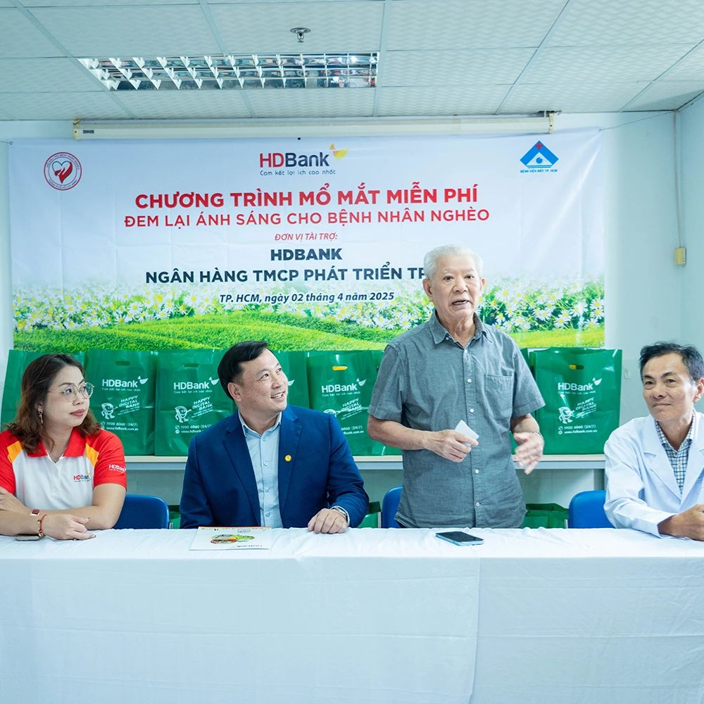 HDBank Tặng Kinh Phí 1.000 Ca Phẫu Thuật Mắt Cho Hội Bảo Trợ Bệnh Nhân Nghèo TP.HCM