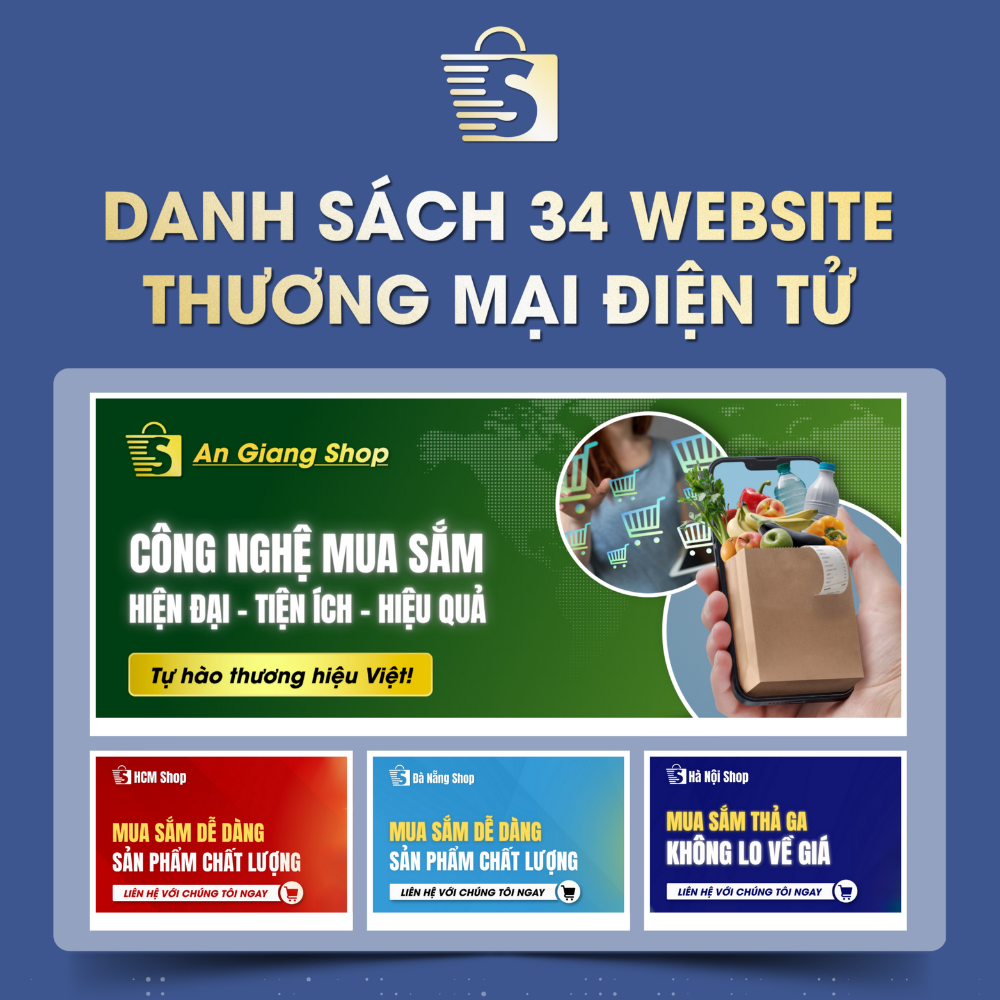Danh Sách Website TMĐT Của 34 Tỉnh Thành Việt Nam