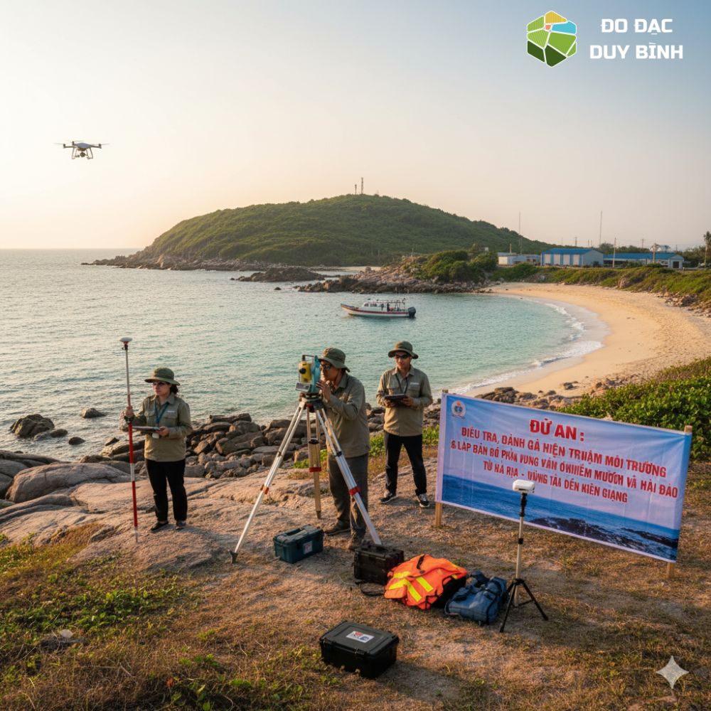 Dự Án Đo Đạc & Bản Đồ Phân Vùng Ô Nhiễm Môi Trường Biển Từ Bà Rịa – Vũng Tàu Đến Cà Mau