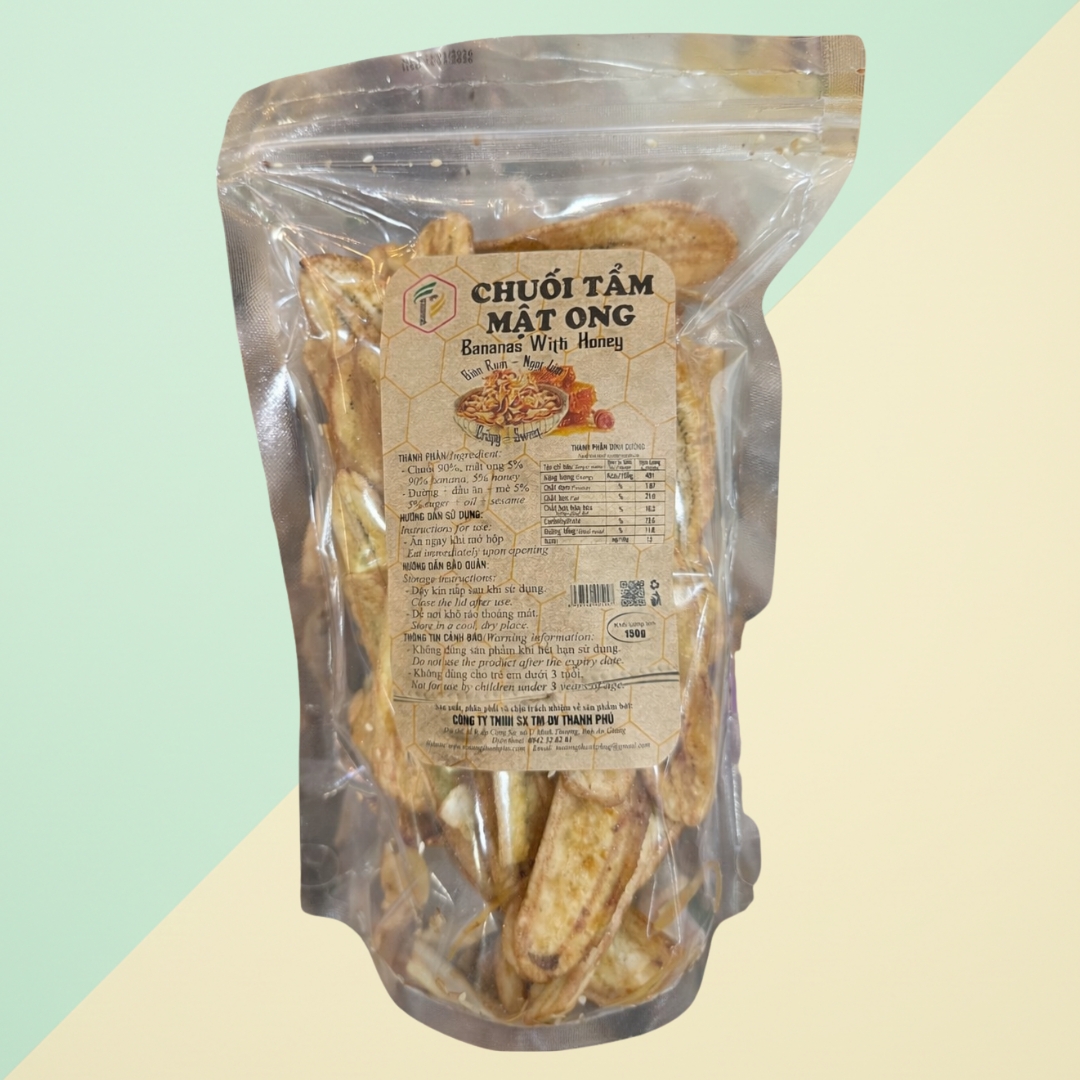 Chuối Lắc Rong Biển Thanh Phú 150g | Giòn Tan, Thơm Lừng Rong Biển