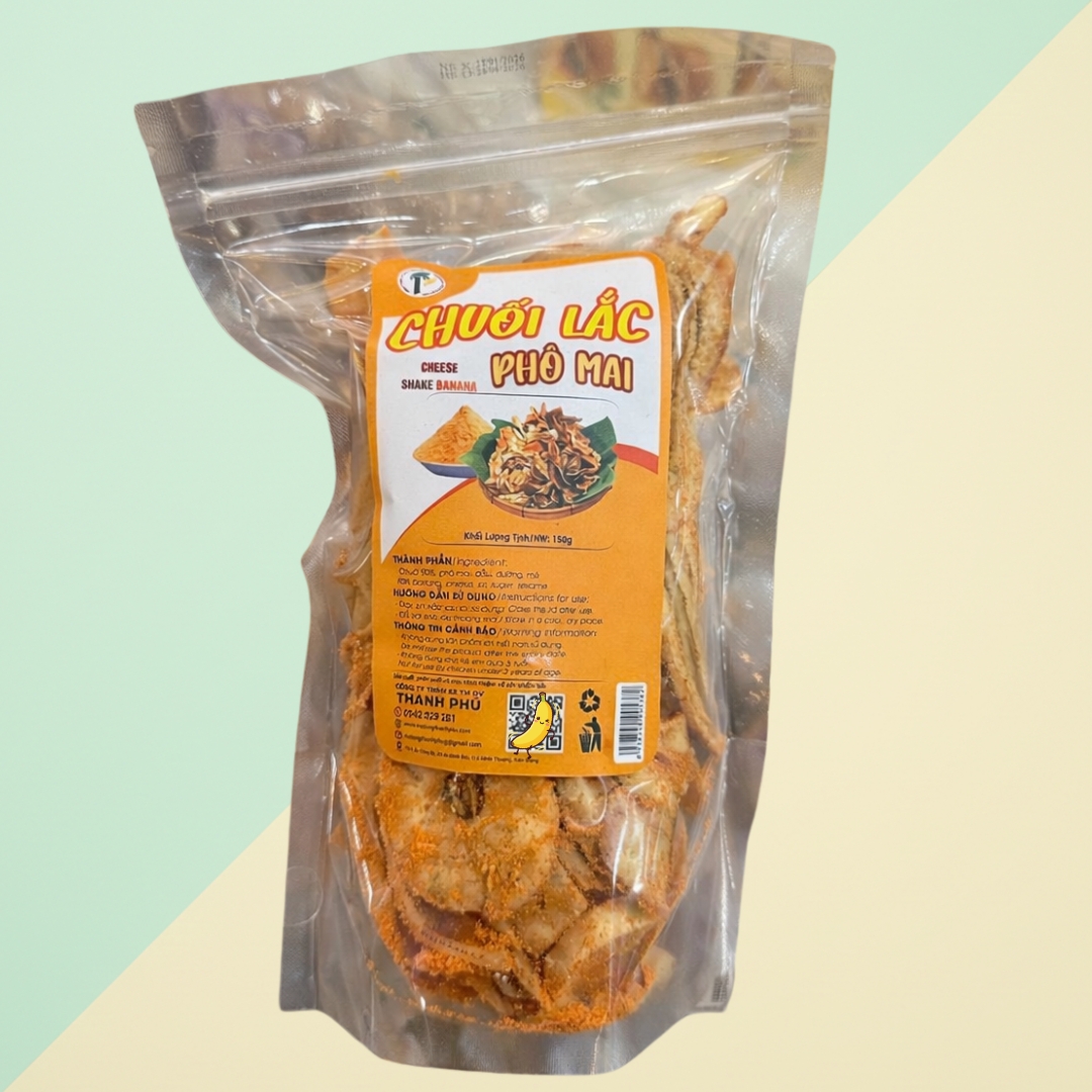 Chuối Lắc Bò Cay Thanh Phú 150g | Giòn Rụm, Đậm Đà