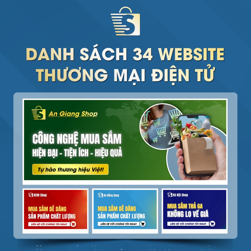 Danh Sách Website TMĐT Của 34 Tỉnh Thành Việt Nam