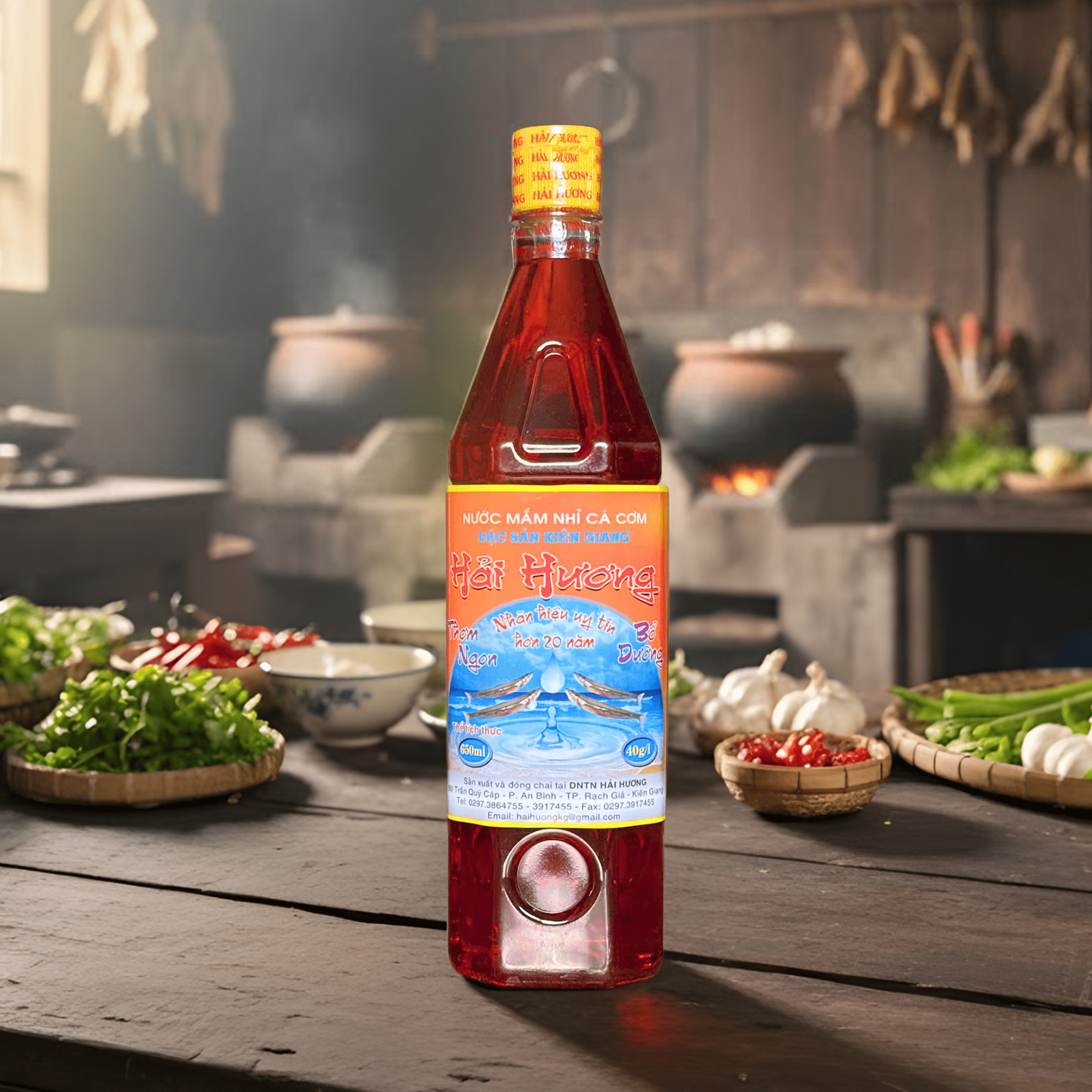 Nước Mắm Cá Cơm 40 Độ Đạm 900ml