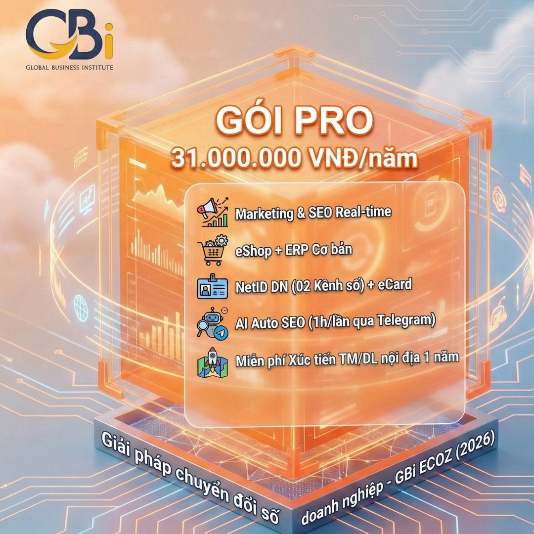 GBi PRO: AI Auto SEO 1h/Lần & Xúc Tiến Thương Mại