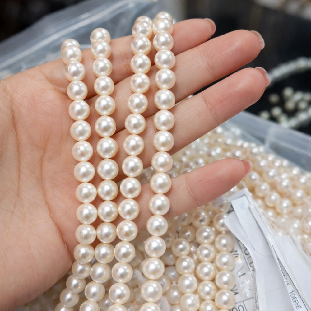 Ngọc Trai Nước Mặn Akoya (Chuỗi Cổ) - Size 7mm - 8 mm